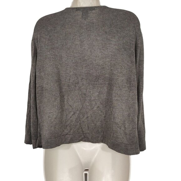 89th and Madison Brown Waterfall Open Front Cardigan Sweater Women Size XL NEW - Picture 3 of 6